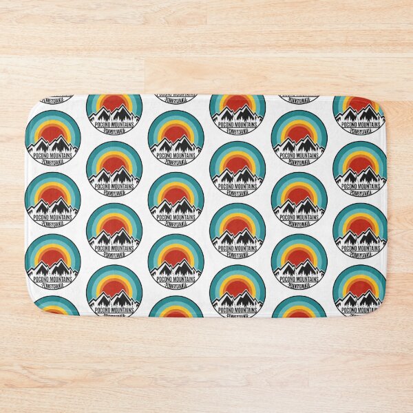 Item preview, Pocono Mountains Pennsylvania Vintage Sunset Mountain designed and sold by HoneycoffeeShop.
