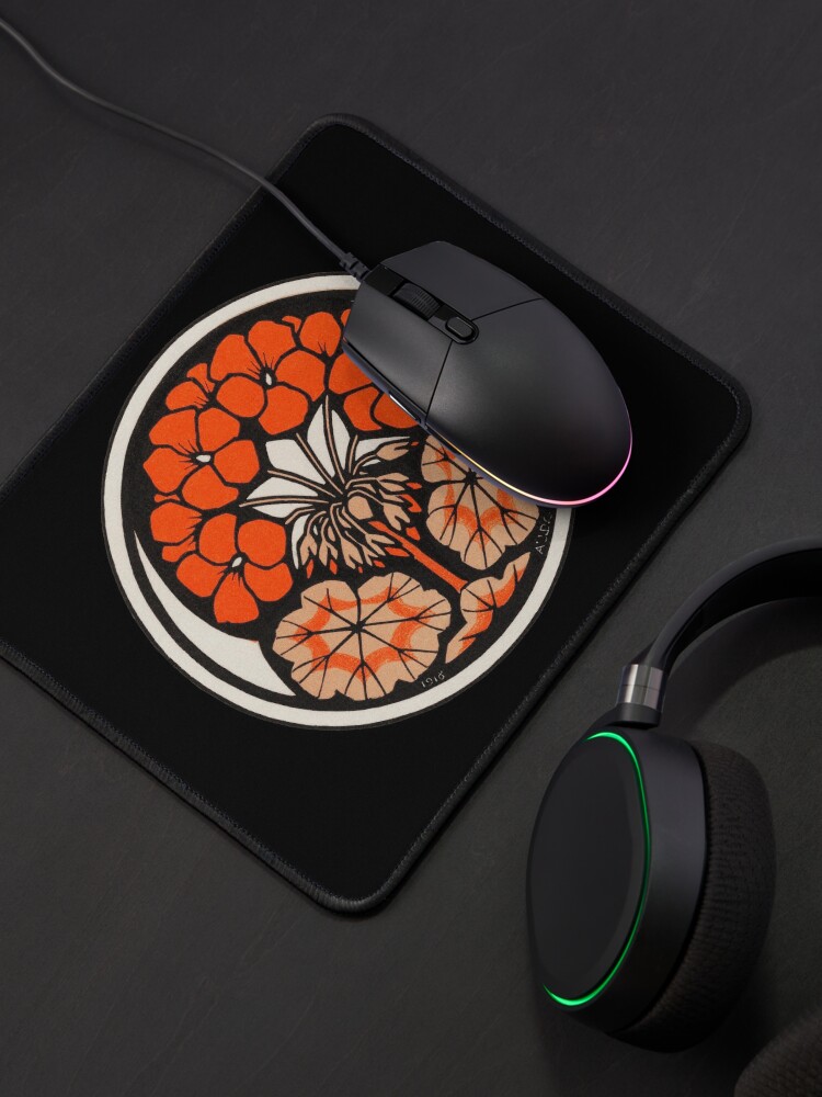 Alternate view of Orange Flower Bursting from the Ground Mouse Pad