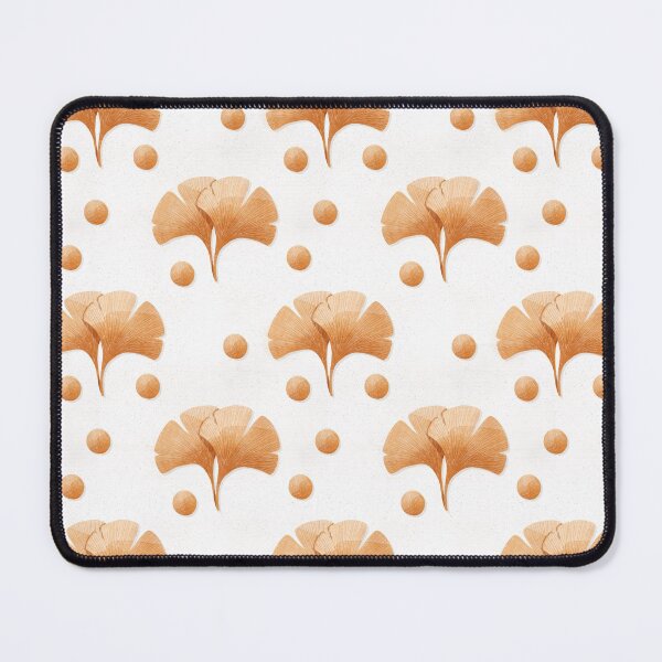 Item preview, Beige ginkgo leaves pattern. Botanical illustration. designed and sold by helga-wigandt.