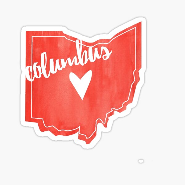 Columbus, Ohio Outline Sticker