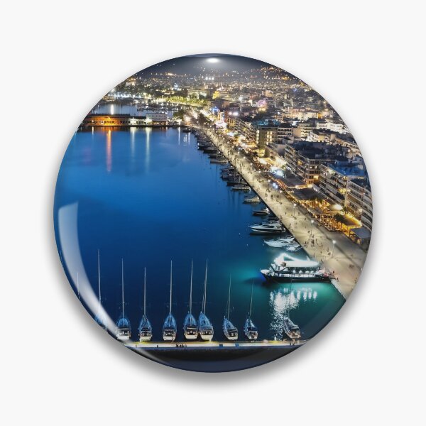 Item preview, Night view of the port of Volos designed and sold by Hercules Milas.