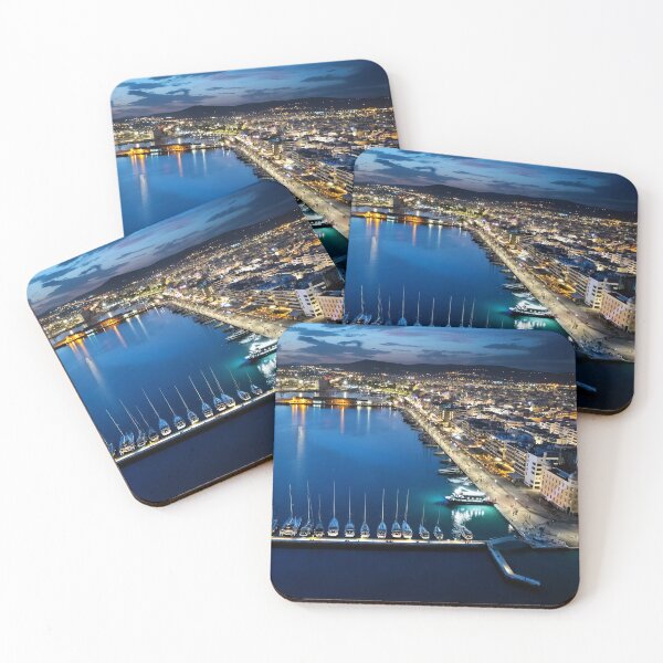 Item preview, Night view of the port of Volos designed and sold by Hercules Milas.