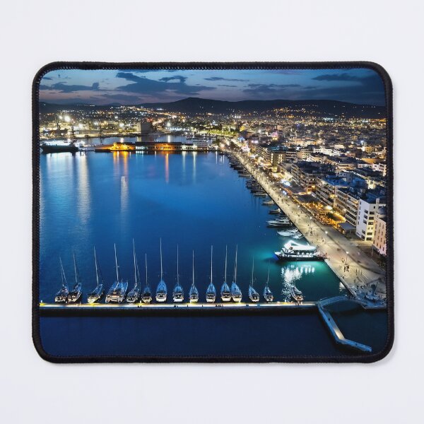 Item preview, Night view of the port of Volos designed and sold by Hercules Milas.