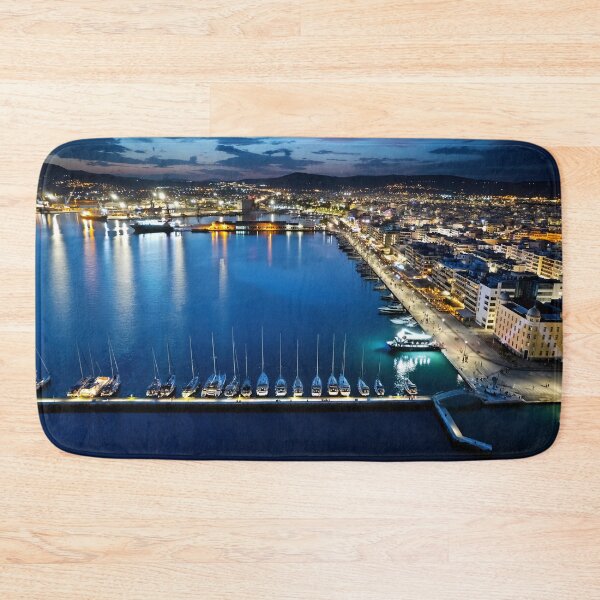 Item preview, Night view of the port of Volos designed and sold by Hercules Milas.