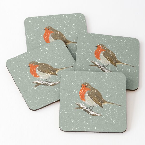 Item preview, Robin in snowfall designed and sold by AnnaHaalandArt.
