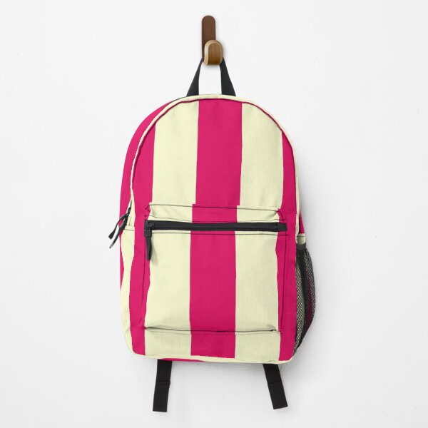 Item preview, Medium RASPBERRY and CREAM Vertical STRIPES designed and sold by RachelMacht.