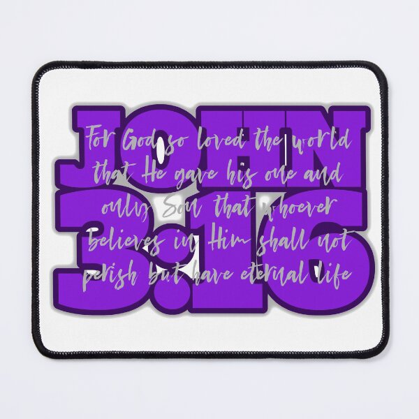 Item preview, John 3:16 - grape designed and sold by Cane & Abel Creations ..