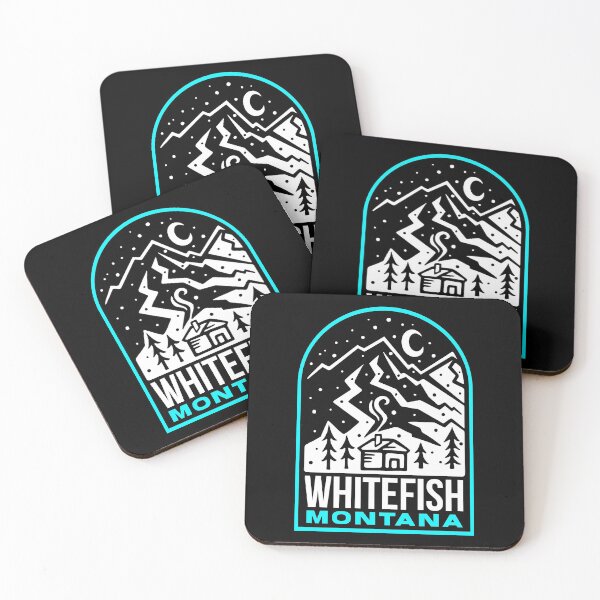 Item preview, Whitefish MT Winter Christmas Mountain designed and sold by HalpinDesign.