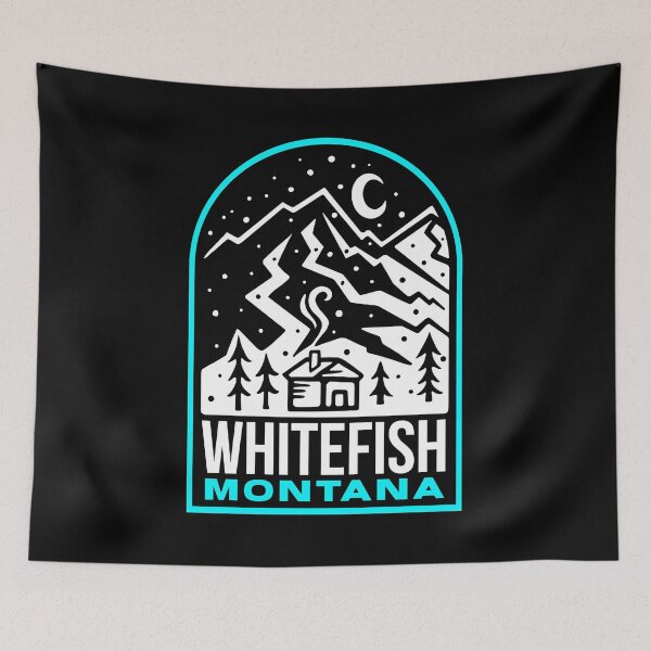 Item preview, Whitefish MT Winter Christmas Mountain designed and sold by HalpinDesign.