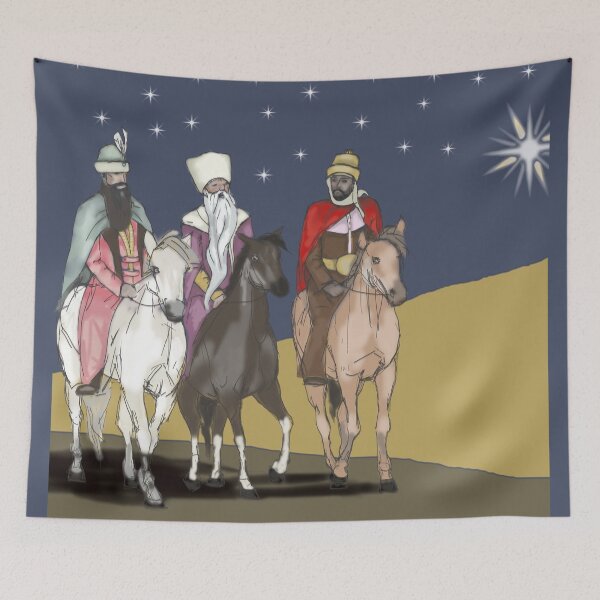 Item preview, The Three Wise Men Rough Graphite Watercolor - Religious Christmas designed and sold by ViewerEqualsPhoton.
