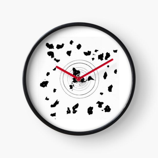 Flat Earth Map Clock