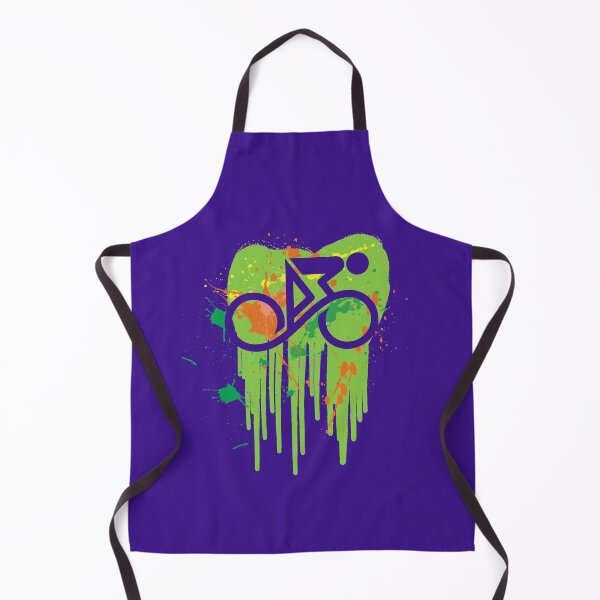 Item preview, Abstract Cyclist Graffiti Green Orange designed and sold by RabeDesigns.