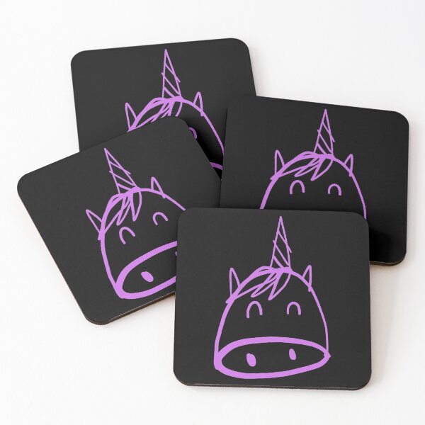 Item preview, Cute Childlike Purple Unicorn Drawing Design designed and sold by EarthArtDesigns.