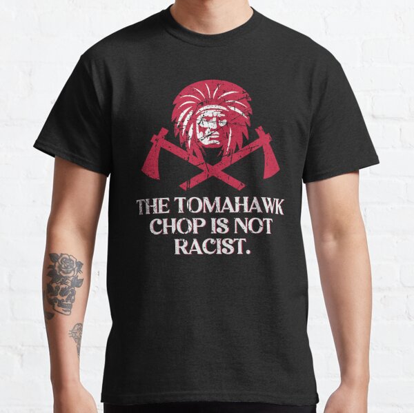 Whimsical Thinker Fear The Tomahawk Chop Baseball Tee