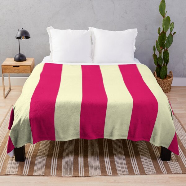 Item preview, Medium RASPBERRY and CREAM Vertical STRIPES designed and sold by RachelMacht.