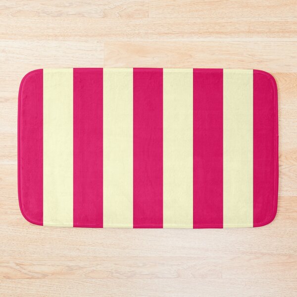 Item preview, Medium RASPBERRY and CREAM Vertical STRIPES designed and sold by RachelMacht.