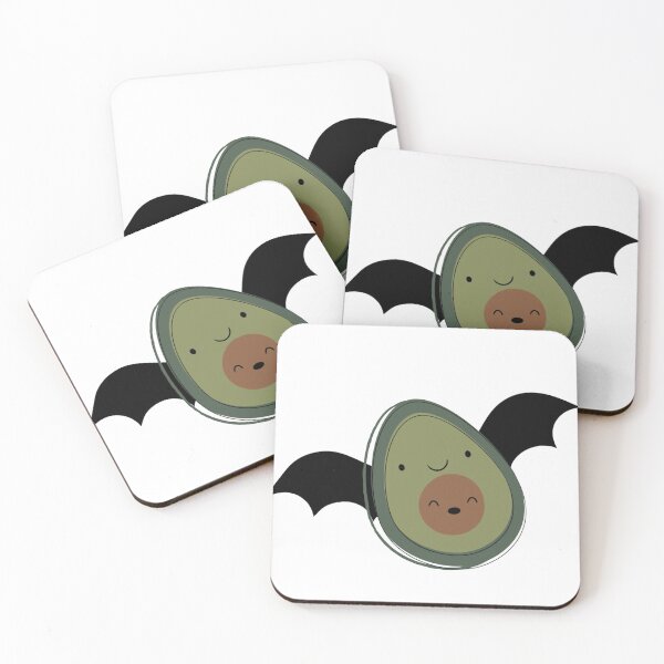 Item preview, Green, Brown, Black Halloween Avocado Bat designed and sold by HaleynBleu.