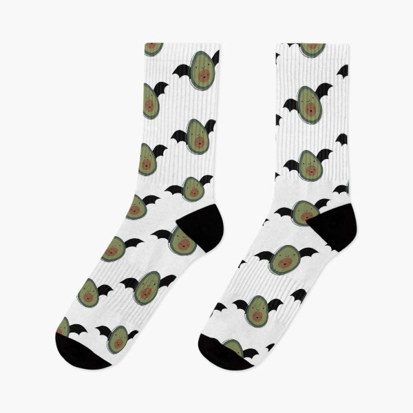 Item preview, Green, Brown, Black Halloween Avocado Bat designed and sold by HaleynBleu.