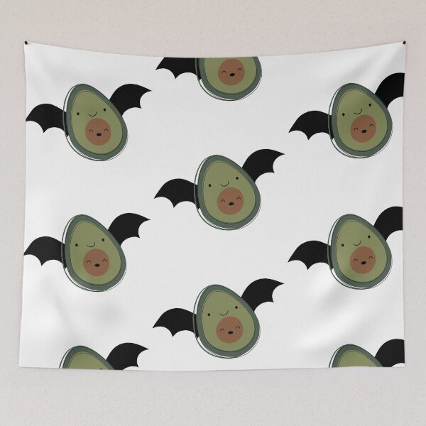 Item preview, Green, Brown, Black Halloween Avocado Bat designed and sold by HaleynBleu.