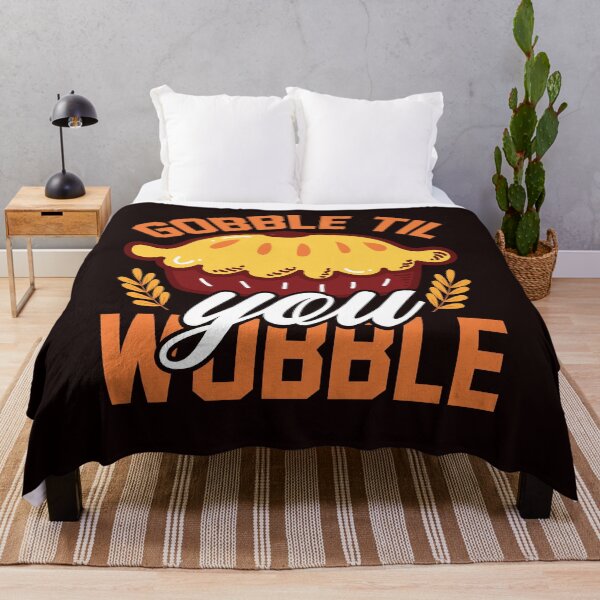 Item preview, Gobble Til You Wobble Funny Thanksgiving Pie Lover designed and sold by The Masked Designer.