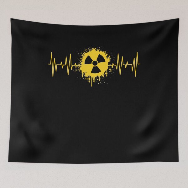 Item preview, Nuclear Radiation Heartbeat EKG Pulse Symbol Sign designed and sold by Dressed For  Duty.