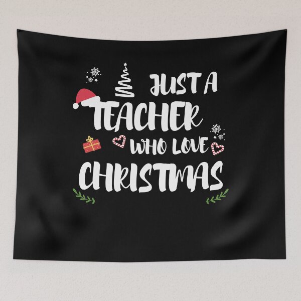 Item preview, Just A Teacher Who Loves Christmas designed and sold by imaneless.