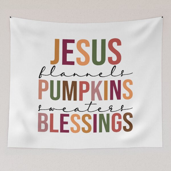 Item preview, Jesus Flannels Pumpkins Sweaters Blessings designed and sold by 3bythelake.