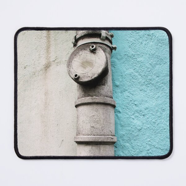 Item preview, Old downpipe and turquoise wall designed and sold by un-artiges.