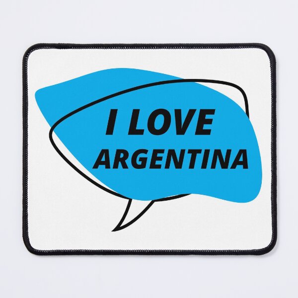 Item preview, I love Argentina in a blue bubble, cool T-shirt and stickers designed and sold by vilma3000.