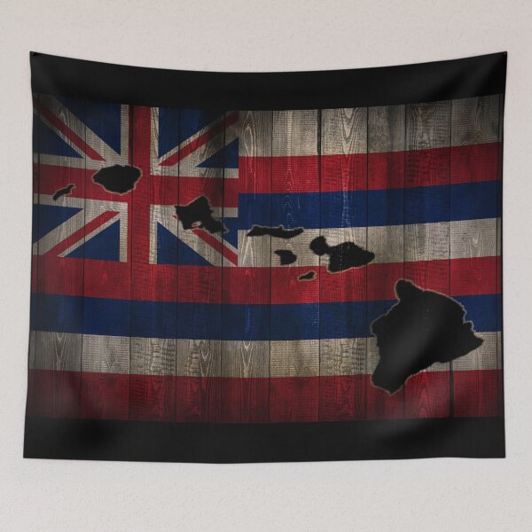 Item preview, Hawai'i Flag with Hawaiian Islands by Hawaii Nei All Day designed and sold by HawaiiNeiAllDay.