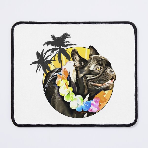 Item preview, French bulldog chilling in Hawaii designed and sold by JoysGallery.