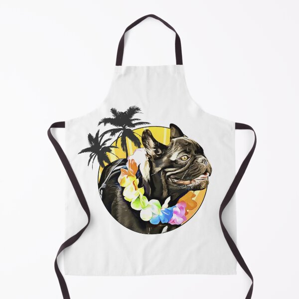 Item preview, French bulldog chilling in Hawaii designed and sold by JoysGallery.