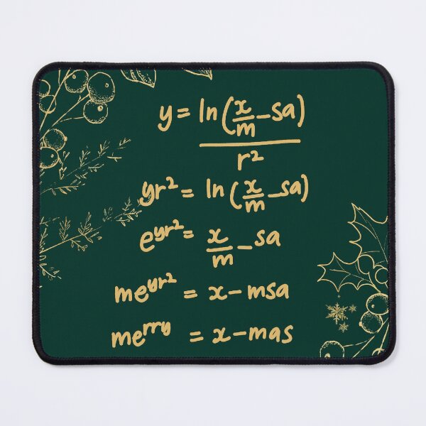 Item preview, Christmas Greeting for Mathematicians gold designed and sold by Calligrapher66.