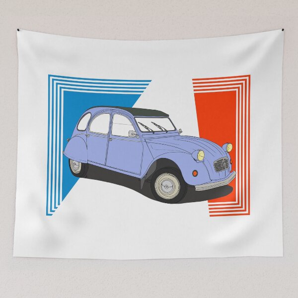 Item preview, Citroen 2CV - blue designed and sold by angylroper.