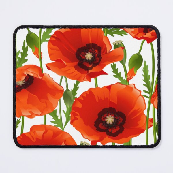 Item preview, Poppy Flowers Pattern designed and sold by WearWolfDesigns.