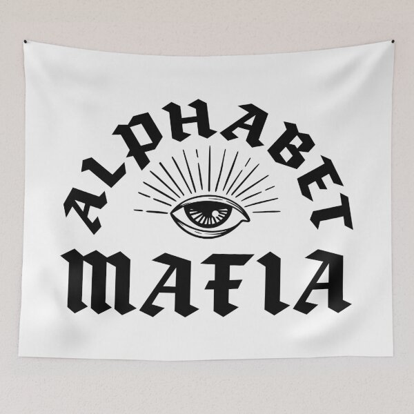 Artikelvorschau, Alphabet Mafia Eye in Schwarz entworfen und verkauft von Thrustworthy.