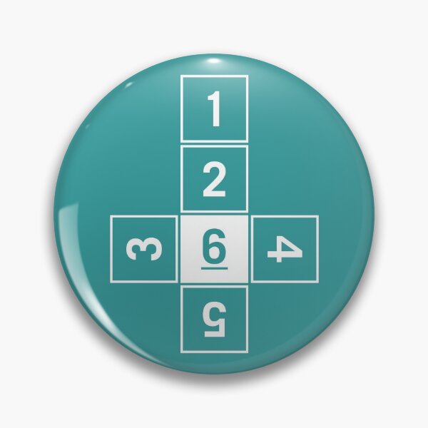 Item preview, Unrolled D6 With Numbers designed and sold by clarkstpress.