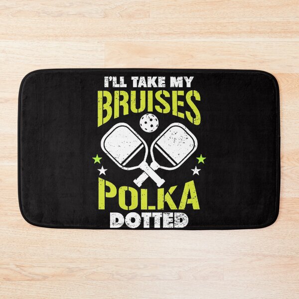 Item preview, Funny Pickleball I’ll Take My Bruises Polka Dotted Dinking designed and sold by MagicSD Designs.