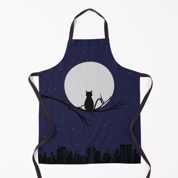 Item preview, Cat Watching City at Night designed and sold by cerenalkan.