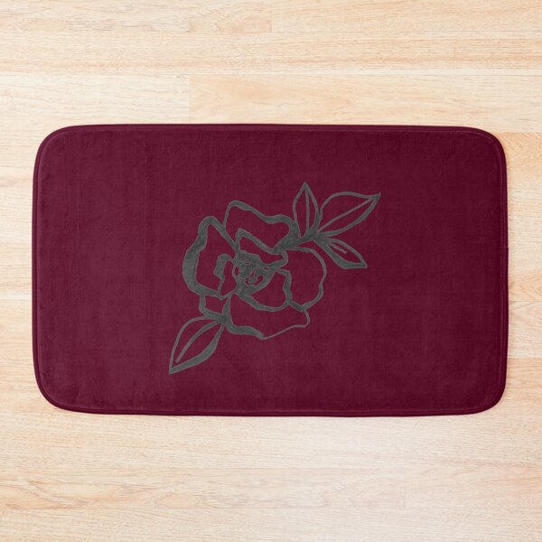 Artikelvorschau, Skizzierte Rose - Dark Red Wine Cabernet Background entworfen und verkauft von DiviaDesigns.