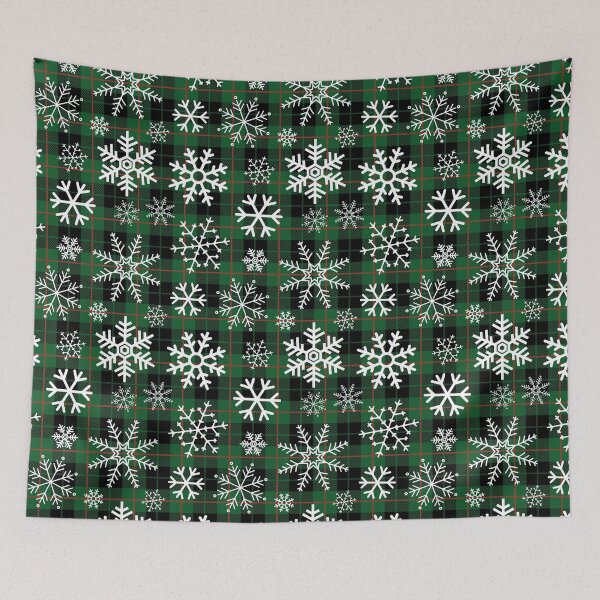 Item preview, Green Winter Simple Snowflake Pattern designed and sold by JABG-01.