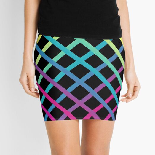 Latticework - Black Mini Skirt