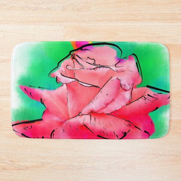 Item preview, Subtle Red Rose In Abstract Watercolor designed and sold by KirtTisdale.