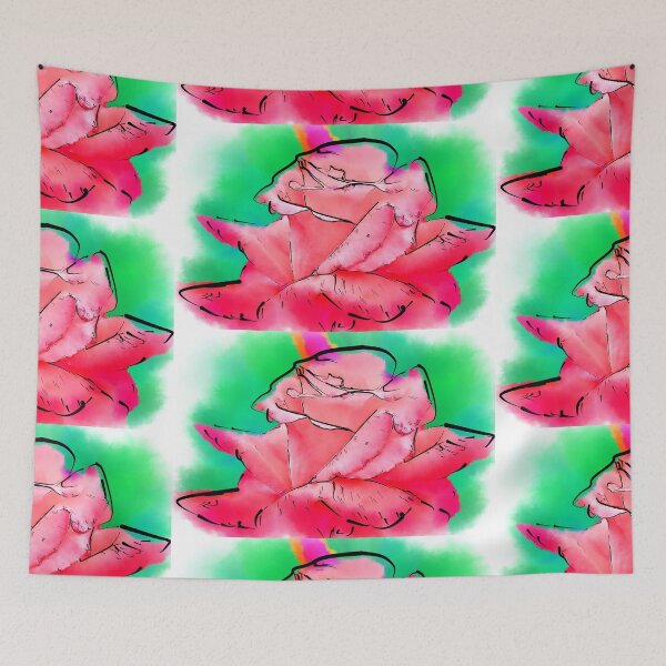 Item preview, Subtle Red Rose In Abstract Watercolor designed and sold by KirtTisdale.