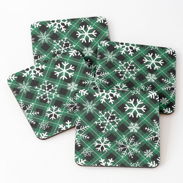 Item preview, Green Winter Simple Snowflake Pattern designed and sold by JABG-01.