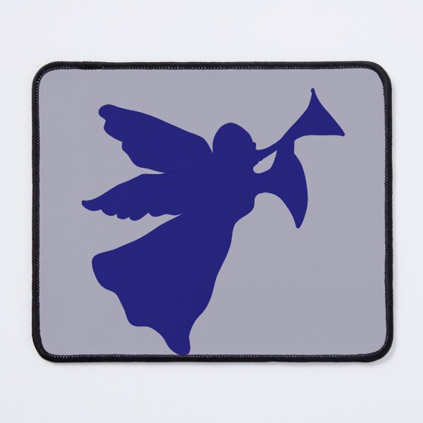 Item preview, Heralding Angel in Blue designed and sold by ArtMeetsPizza.