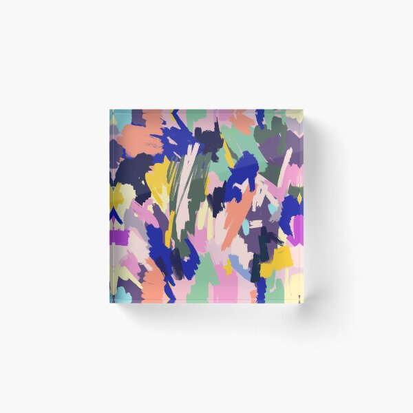 Item preview, Very Peri Abstract Strokes Texture Colorful Blue designed and sold by ninoladesign.