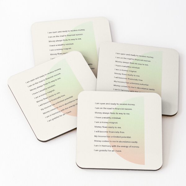 Item preview, Money & Wealth Affirmations designed and sold by BohomadicStudio.