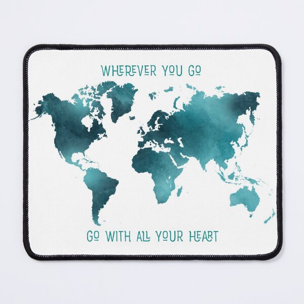 Item preview, Wherever You Go World Map designed and sold by UrbanEpiphany.