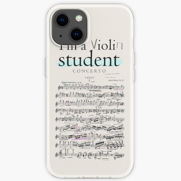Violin student iPhone Soft Case